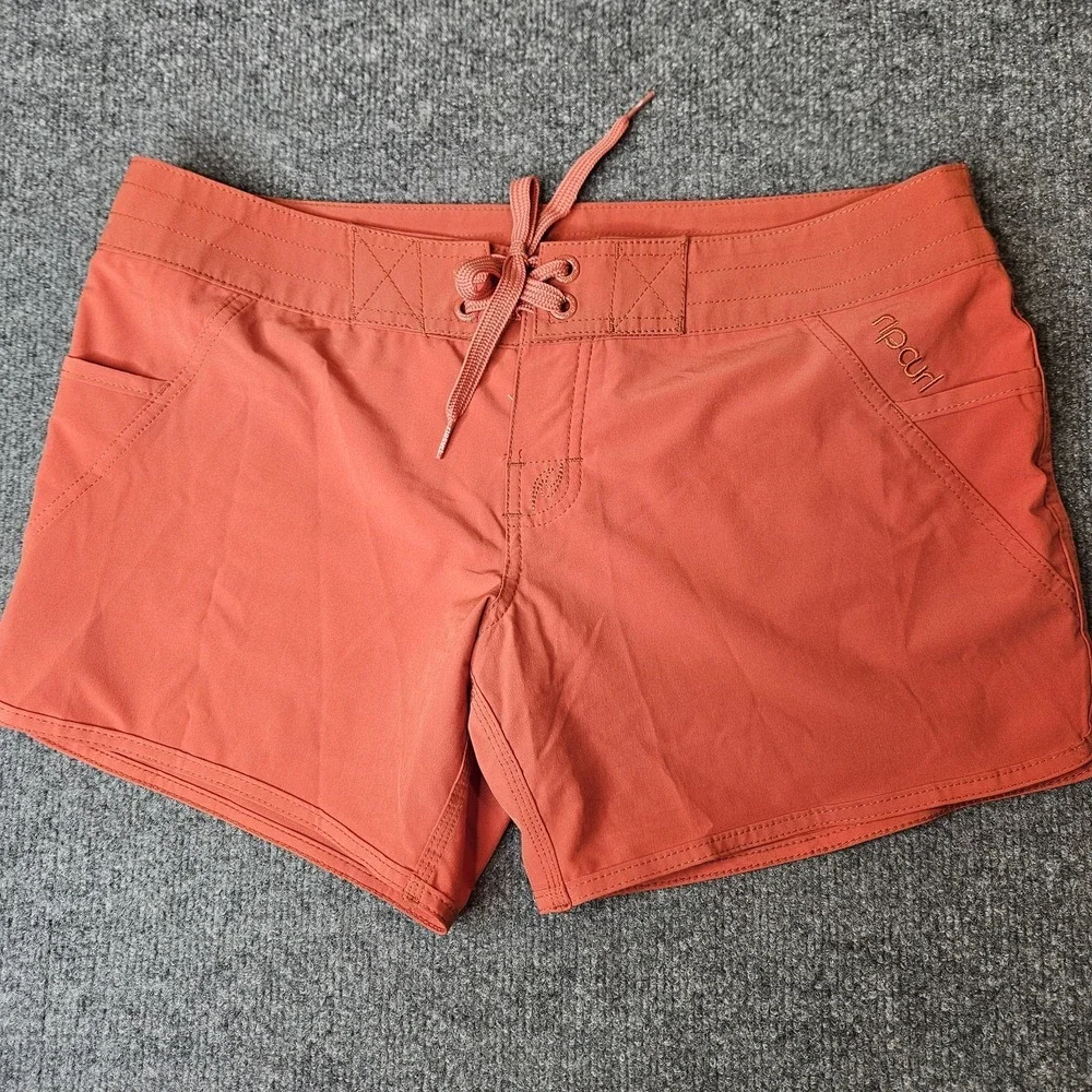 Ripcurl Women's Boardshorts Size 7 Burnt Orange Surf Beach Swim‎